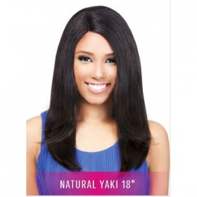 Outre Synthetic L-Part Lace Front Wig - Natural YAKI 18"
